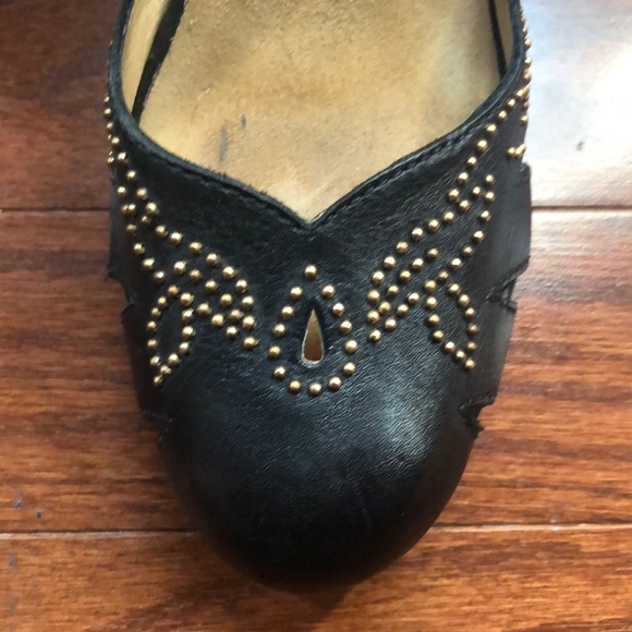 Michael Kors Leather Beaded Wooden Heels size 8.5 - Picture 5 of 12